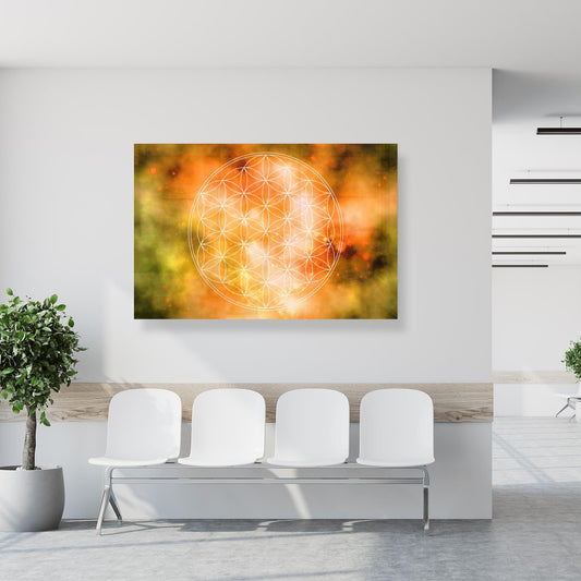 Yoga Art - Blume des Lebens - Einrichtungsbeispiel Foto