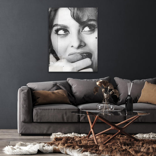Acrylglasbild - Sophia Loren - Einrichtungsbeispiel Foto