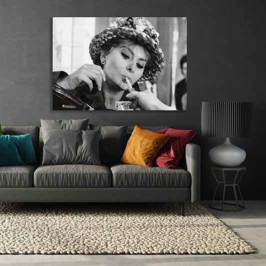 Acrylglasbild - Audrey Hepburn - Einrichtungsbeispiel Foto