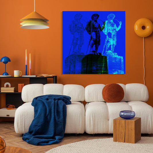 Acrylglasbild - Leineweber Blau