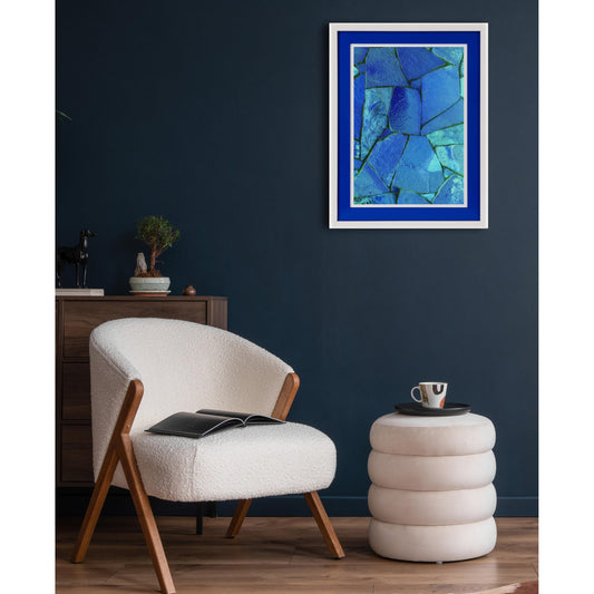 Rahmenbild mit Acrylpassepartout - Blue One Einrichtungsbeispiel