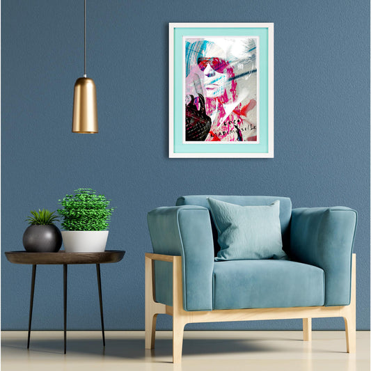 Rahmenbild mit Acrylpassepartout - Karl Einrichtungsbeispiel