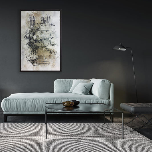 Leinwandbild mit Schattenfugenrahmen - Mamoru 40x60cm