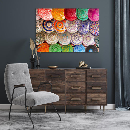 Leinwandbild - Orientalische Teller