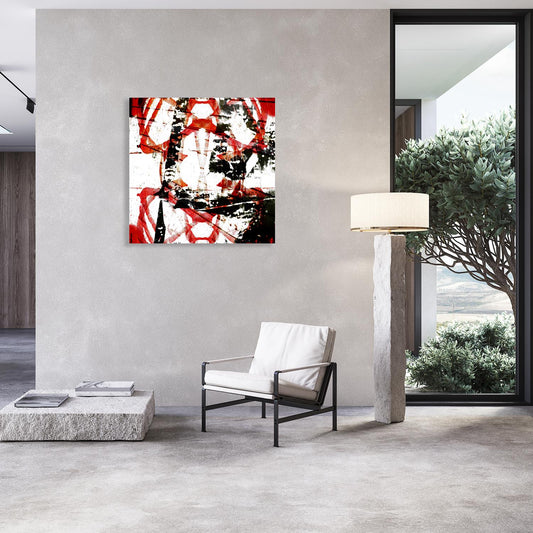 Leinwandbild - Red and Black