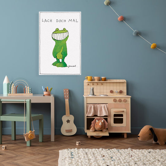 Janosch canvas print - Just laugh