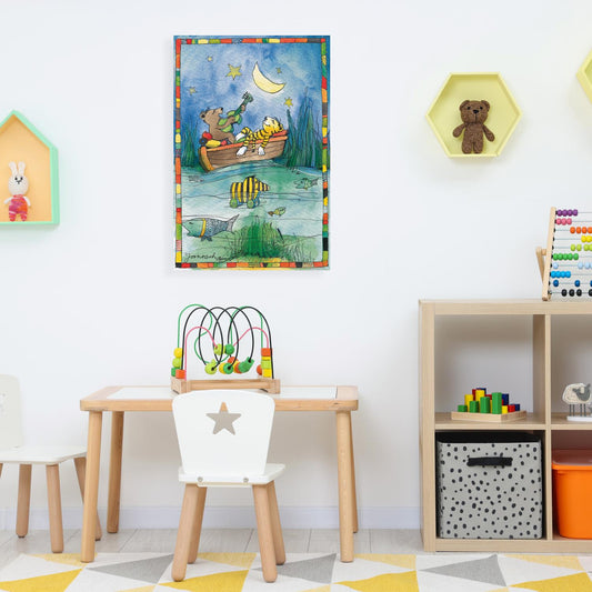 Janosch Leinwandbild - Bootsfahrt