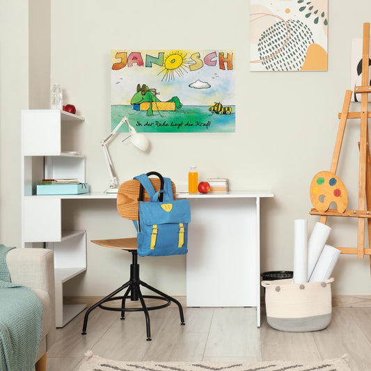 Janosch Leinwandbild - In der Ruhe liegt die Kraft