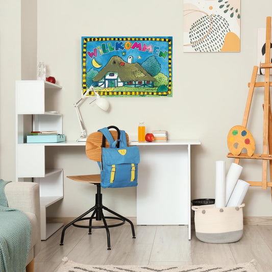 Janosch Leinwandbild - Willkommen