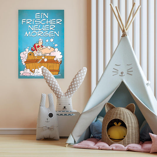 Leinwandbild - Ein frischer neuer Morgen Obelix