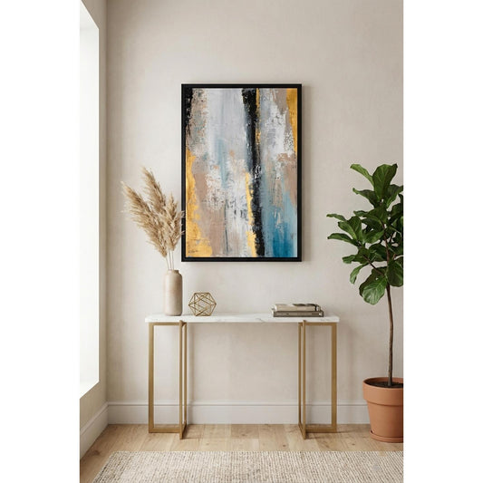 Leinwandbild mit Schattenfugenrahmen - Dynamic Grid 40x60cm