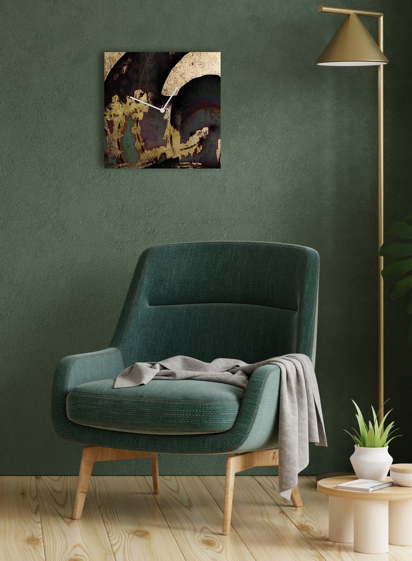 Aureus Noire Blattgold-Uhr