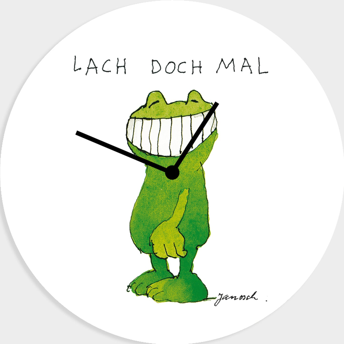 Janosch acrylic glass clock - Just laugh