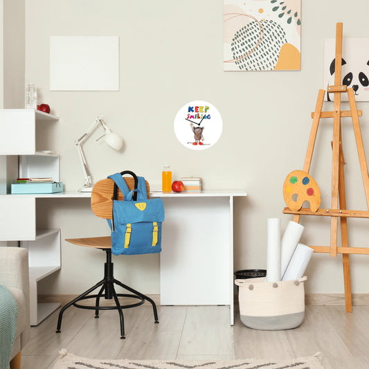 Janosch Acrylglas-Uhr - Keep Smiling