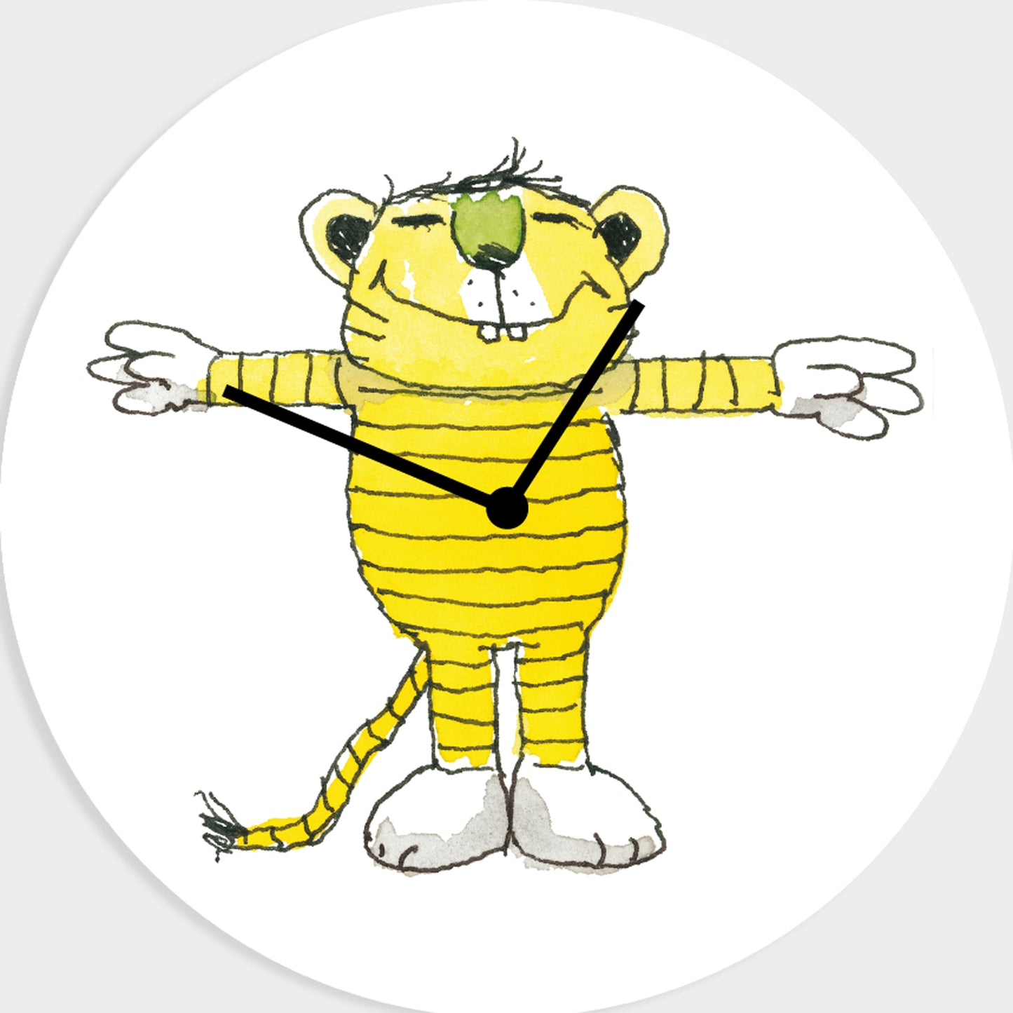 Janosch acrylic glass clock - Tiger