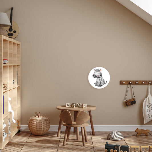 Acrylglas-Uhr - Zebra