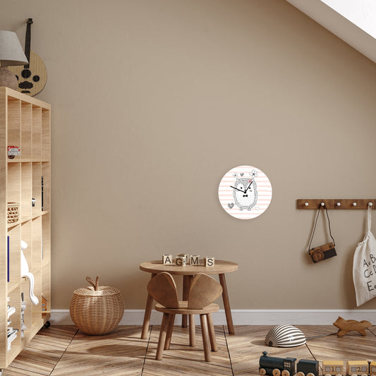 Acrylglas-Uhr - Kleiner Igel