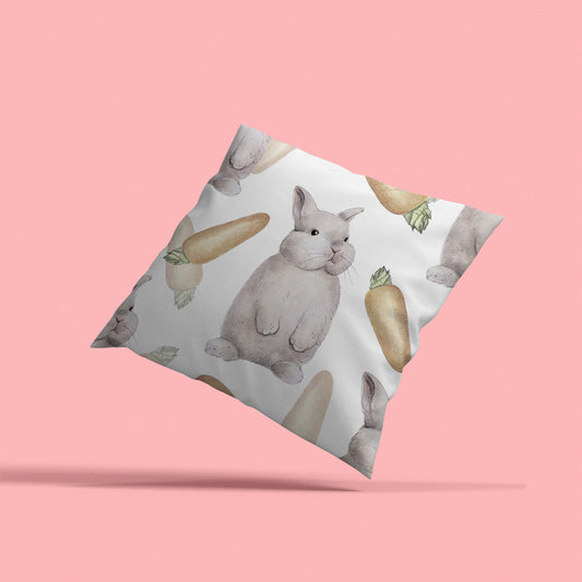 Kissenbezug - Hasen und Möhren