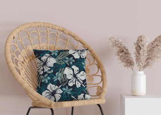 Kissenbezug - White and Blue Floral