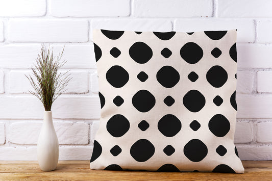 Kissenbezug - Schwarze Formen