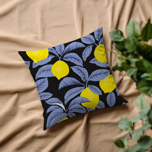 Kissenbezug - Lemons with blue leafs