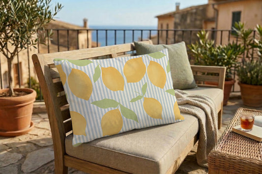 Outdoor Kissenbezug - Citrus Stripes