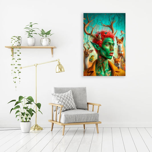 Acrylglasbild - Waldelfen Wohnbeispiel