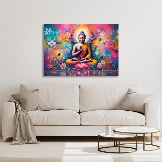Tableau en verre acrylique - Buddha Time