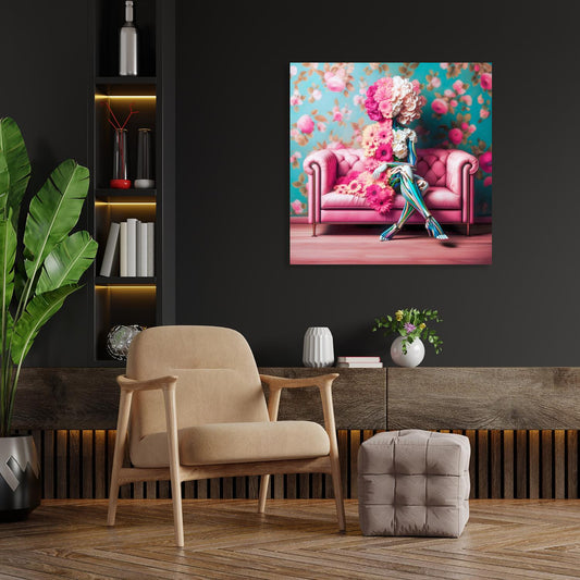 Tableau en verre acrylique - Vision futuriste