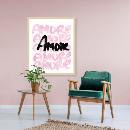 Rahmenbild - Fingerfarben Amore Wohnbeispiel