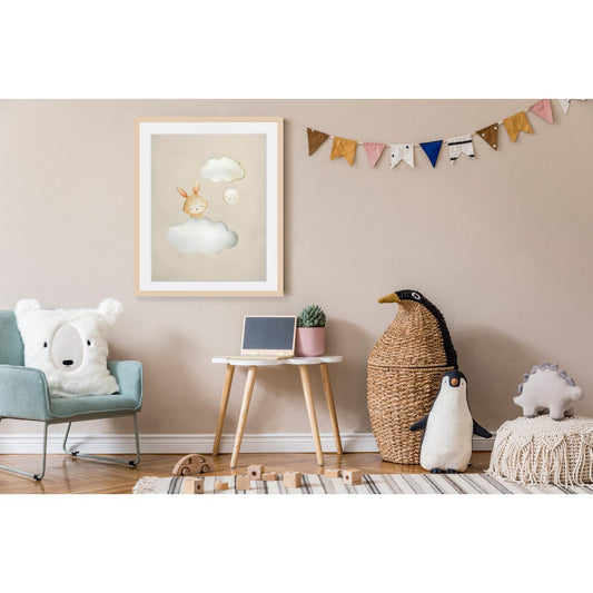 Cadre photo - Lapin sur un nuage