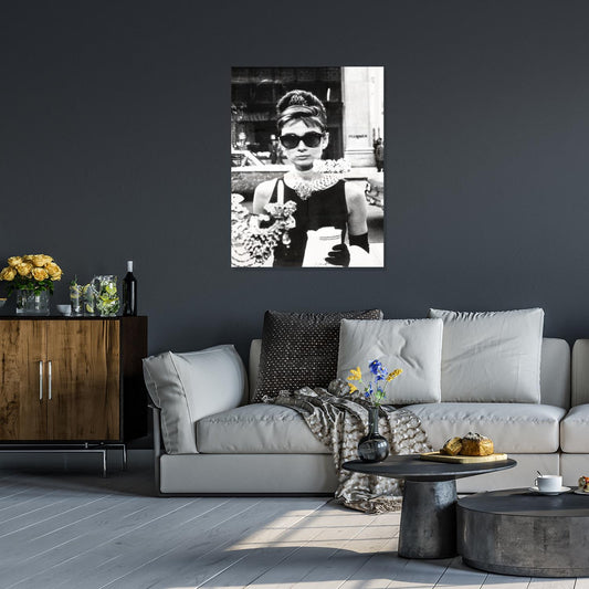 Acrylglasbild - Audrey Hepburn Wohnbeispiel