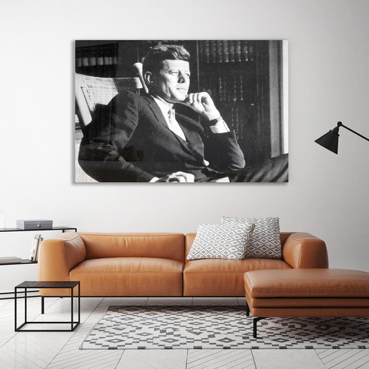 Acrylglasbild - John F Kennedy Wohnbeispiel