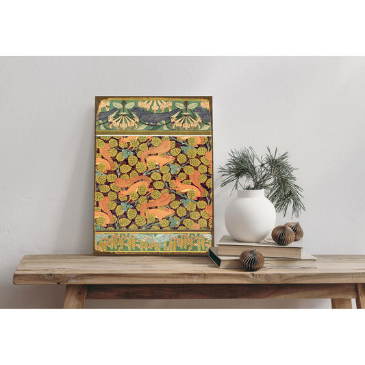 Blechschild - Nordlichtzauber Wohnbeispiel