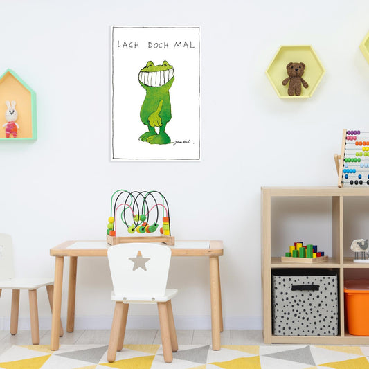 Janosch metal sign - Just laugh