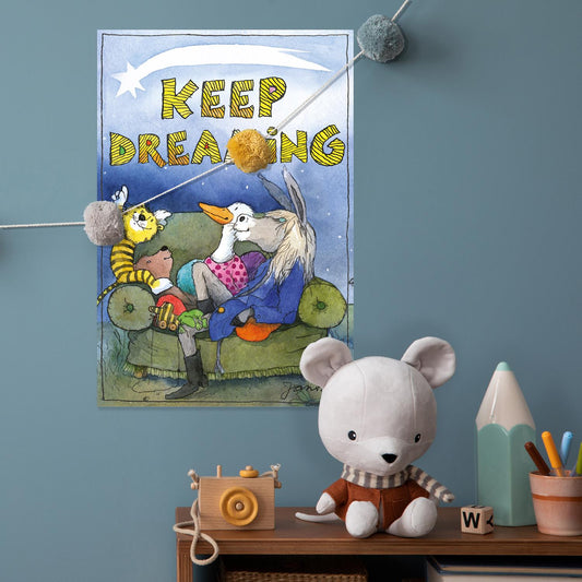 Janosch metal sign - Keep Dreaming Shooting Star