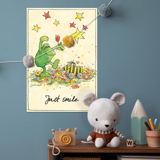 Janosch metal sign - Just smile