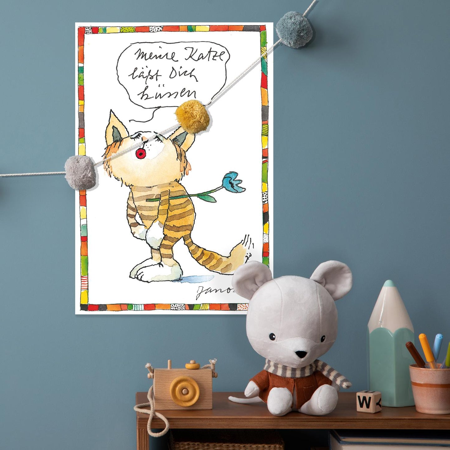 Janosch Blechschild - Meine Katze lässt dich küssen