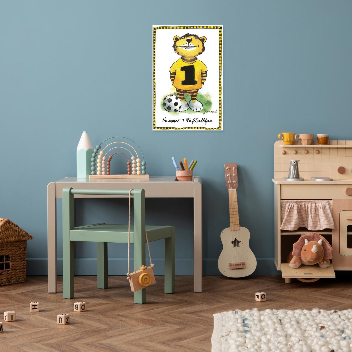 Janosch metal sign - Number 1 football fan