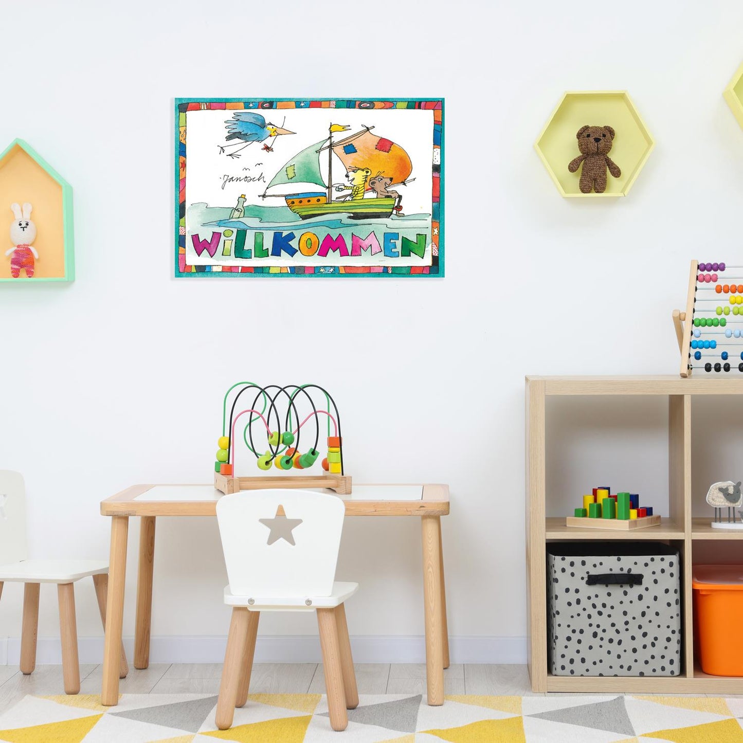 Janosch metal sign - Welcome