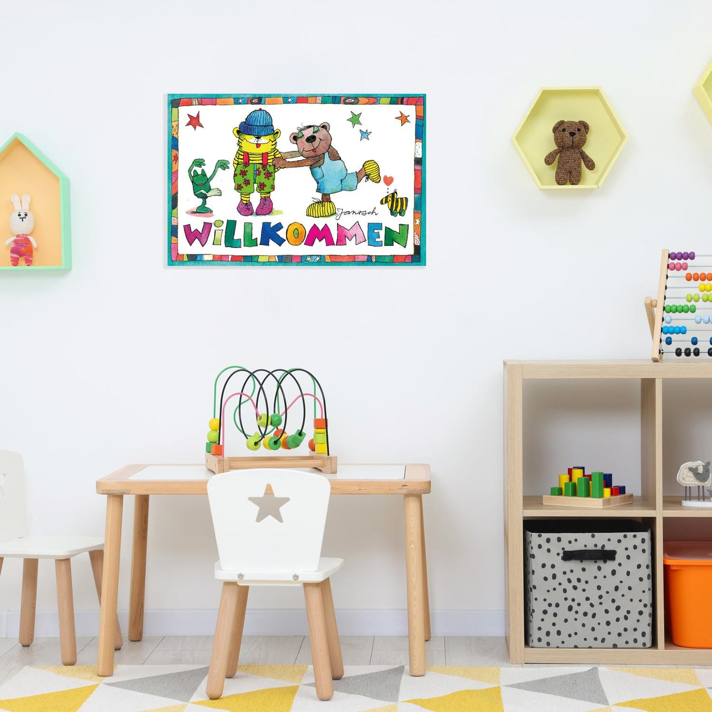 Janosch metal sign - Welcome Stars