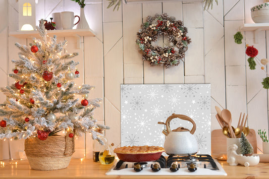 Spritzschutz - Snowflakes Wohnbeispiel