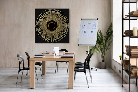 Akustikbild - Das Auge - Einrichtungsbeispiel Foto