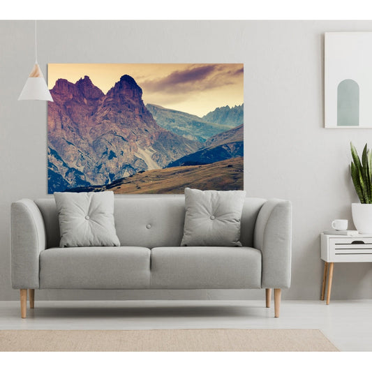Aluminiumbild - Mountain Scape Wohnbeispiel