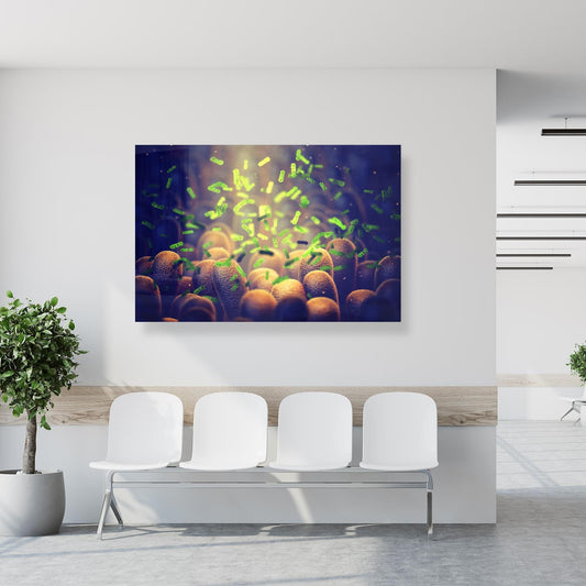 Medical Office Art - Intestinal bacteria - Einrichtungsbeispiel Foto