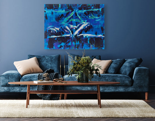 Brushed Dibond Bild – WOMAN Wohnbeispiel