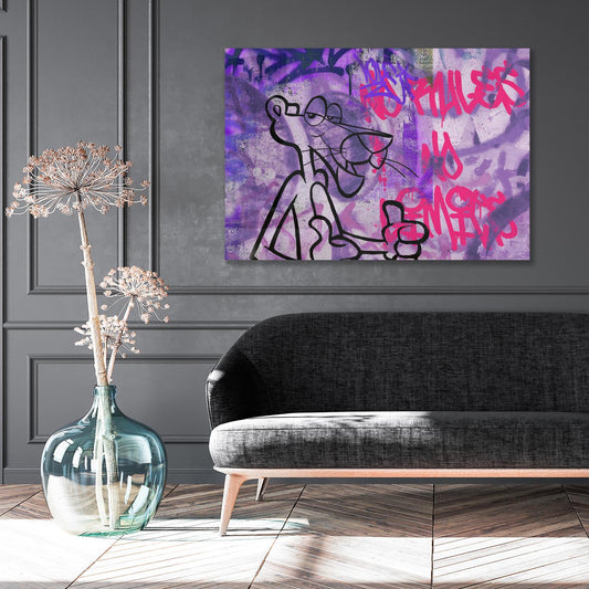 Acrylglasbild - Pinky Wohnbeispiel