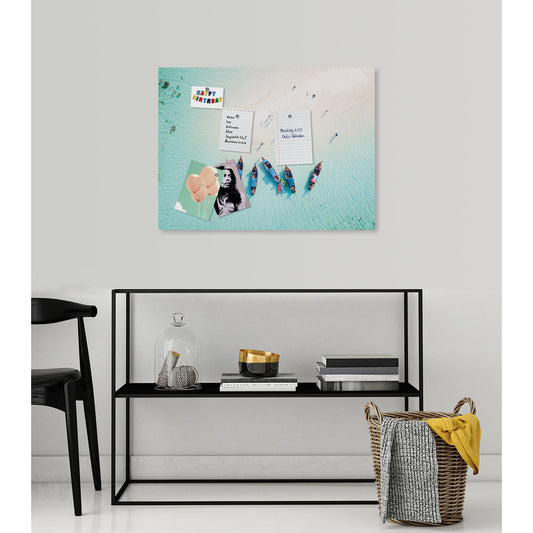 Magnetisches Markerboard - Boats from above Wohnbeispiel