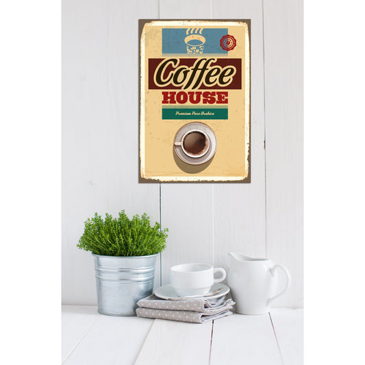 Blechschild - Coffee House.. Wohnbeispiel