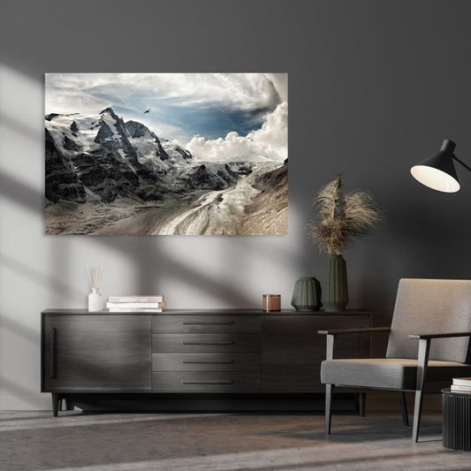 Aluminiumbild - Grossglockner Wohnbeispiel